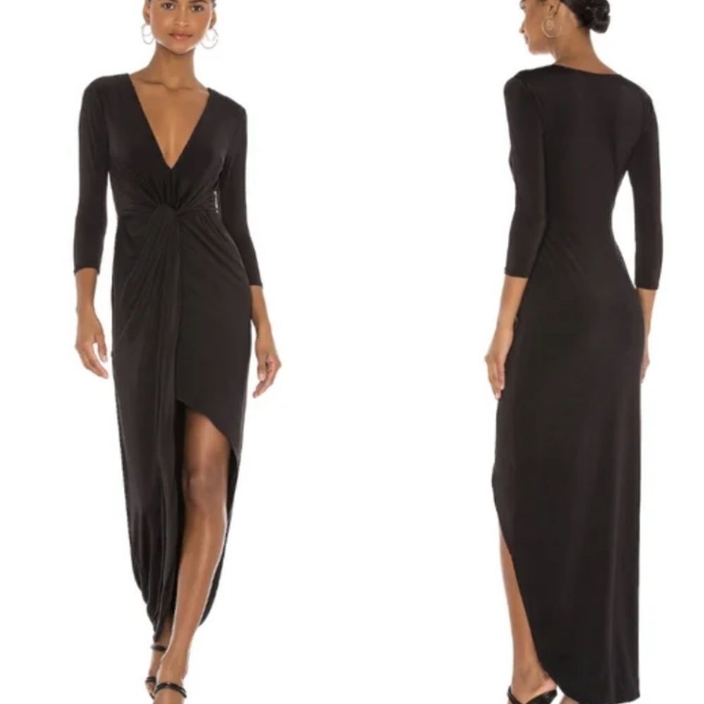 Lovers + Friends Black Long Sleeve Dress - NWT - Size Medium Sundance Long Dress